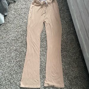 Beige lounge pants